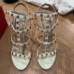 Valentino rockstud caged leather sandals 105mm size 39